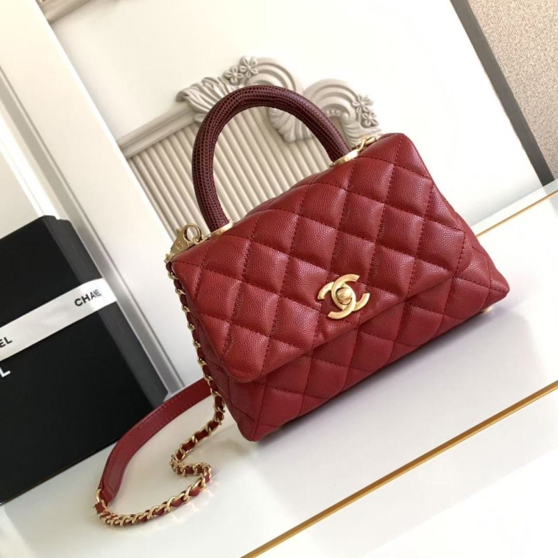 Ch**el top handle bags